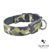 StealthyPaws Camouflage Luminous Dog Collar