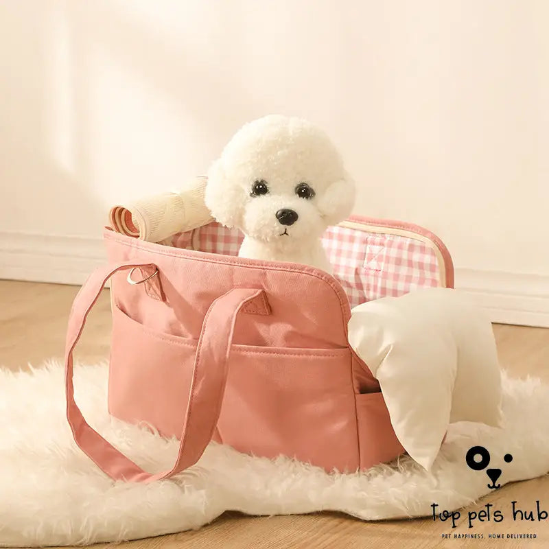 Large Capacity Cotton Pet Outgoing Bag - Perfect for Travel