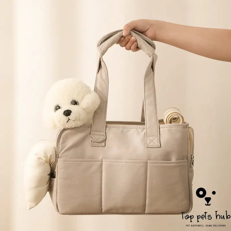Large Capacity Cotton Pet Outgoing Bag - Perfect for Travel