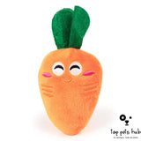 VeggieChew Carrot Plush Dog Toy