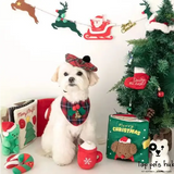 Christmas Cute Cloth Dog Hide Food Book Pet Toys