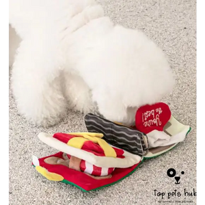 Christmas Cute Cloth Dog Hide Food Book Pet Toys