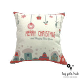 Festive Christmas Linen Pillowcase