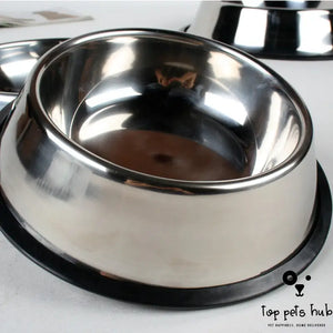 Stainless Steel Classic Pet Bowls - Durable and Easy