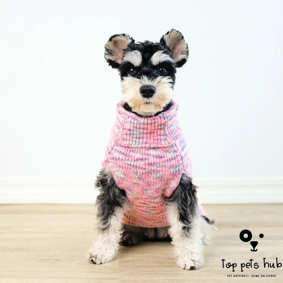 Purple Turtleneck Pet Sweater