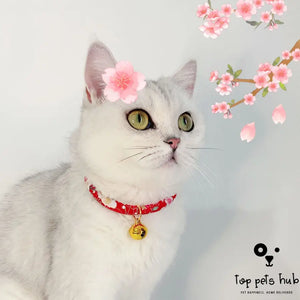 Adjustable Lucky Cat Copper Bell Pet Collar