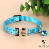 Reflective Engraved Cat Collar