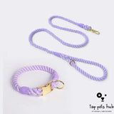 Stylish Gradient Cotton Rope Pet Collar