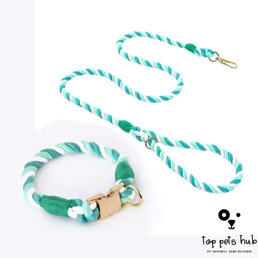 Stylish Gradient Cotton Rope Pet Collar