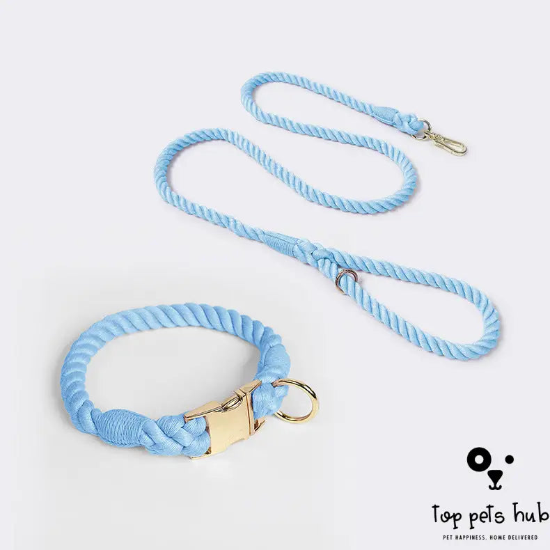 Stylish Gradient Cotton Rope Pet Collar