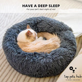 Round Plush Dog Bed