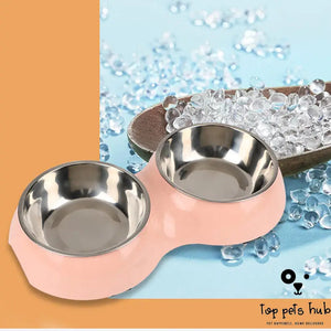 Dual-Use Round Pet Bowl