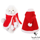 Funny Christmas Cat Clothes - Santa Cloak Costume