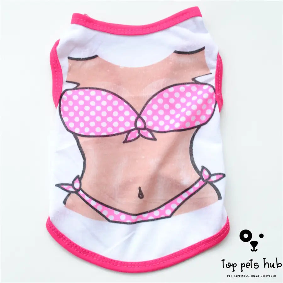 Cotton Pet Dog Pectoral Bikini Vest