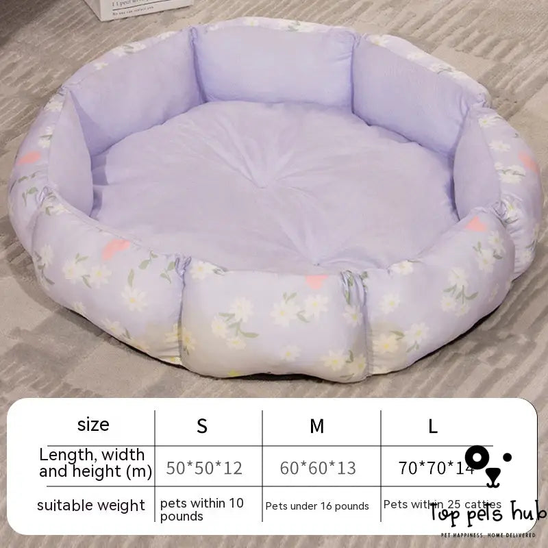 Fleece-Lined Octagonal Pet Bed