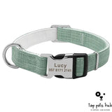 Custom Dog Collar with Personalized Tag