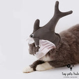 Cute Halloween Pet Shark Hat