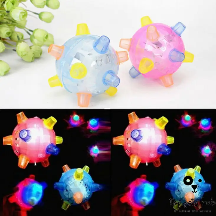 GrooveGlow Dancing Ball - Interactive Glowing Toy for Pets