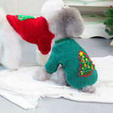 Christmas Tree Fluffy Jacket for Small Dogs