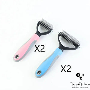 DualGroom Double-Sided Pet Grooming Brush