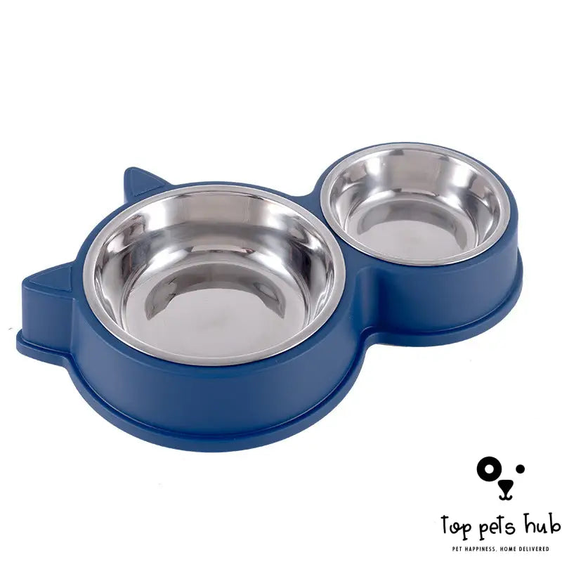 Dogs And Cats Anti-tumble Double Bowl Automatic Drinking Pet