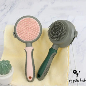 Self-Cleaning Slicker Brush for Pet Hair Removal