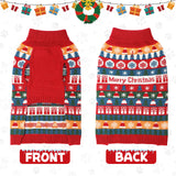 Red Acrylic Christmas Sweater for Autumn