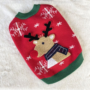 Christmas Padded Dog Sweater