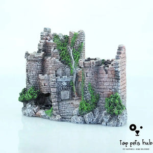 Resin Fish Tank Castle Decoration