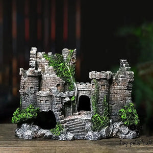 Resin Fish Tank Castle Decoration