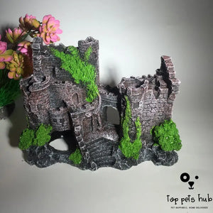 Resin Fish Tank Castle Decoration