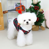 Christmas Plaid Vest for Two-Legged Pets