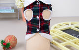 Christmas Plaid Vest for Two-Legged Pets