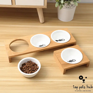 Fashion Cat Dog Feeders Bowls