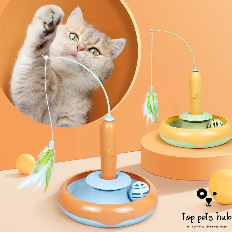 Interactive Feather Cat Toy