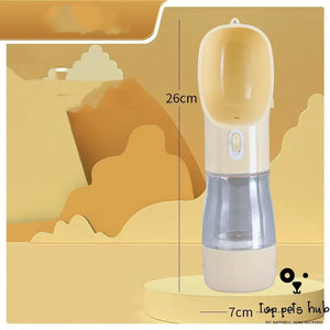 3-in-1 Portable Pet Water and Food Bottle