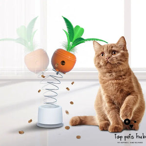 Self-Playing Tumbler Cat Toy with Food Leaking