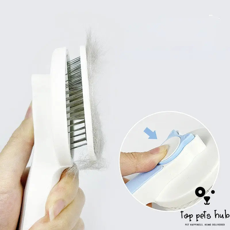 Self-Cleaning Cat Grooming Brush