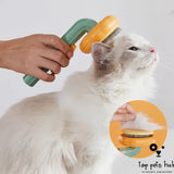 PurrfectPaws Pumpkin Self-Cleaning Slicker Brush