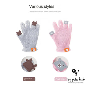 2-in-1 Pet Grooming and Massage Gloves