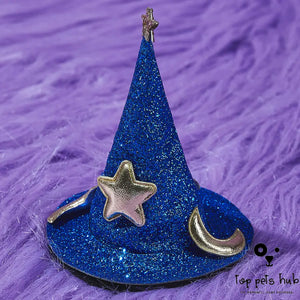 Halloween Witch Hat Dog Hairpin