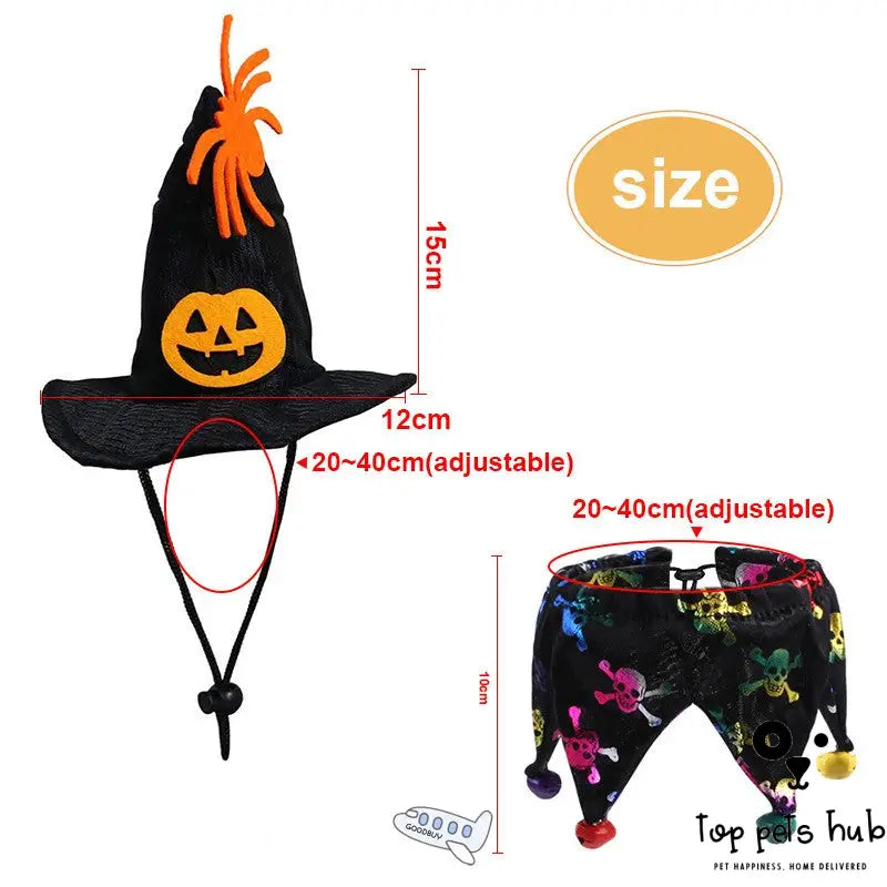 Witch Hat Pet Collar