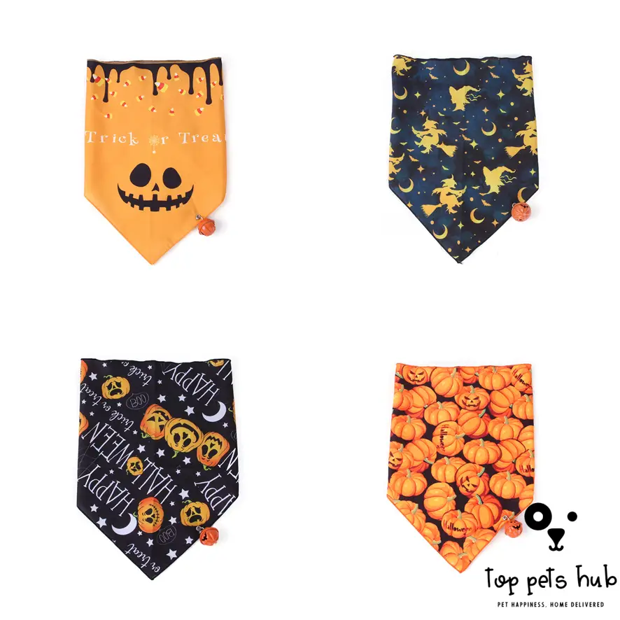 Halloween Print Triangle Saliva Towel