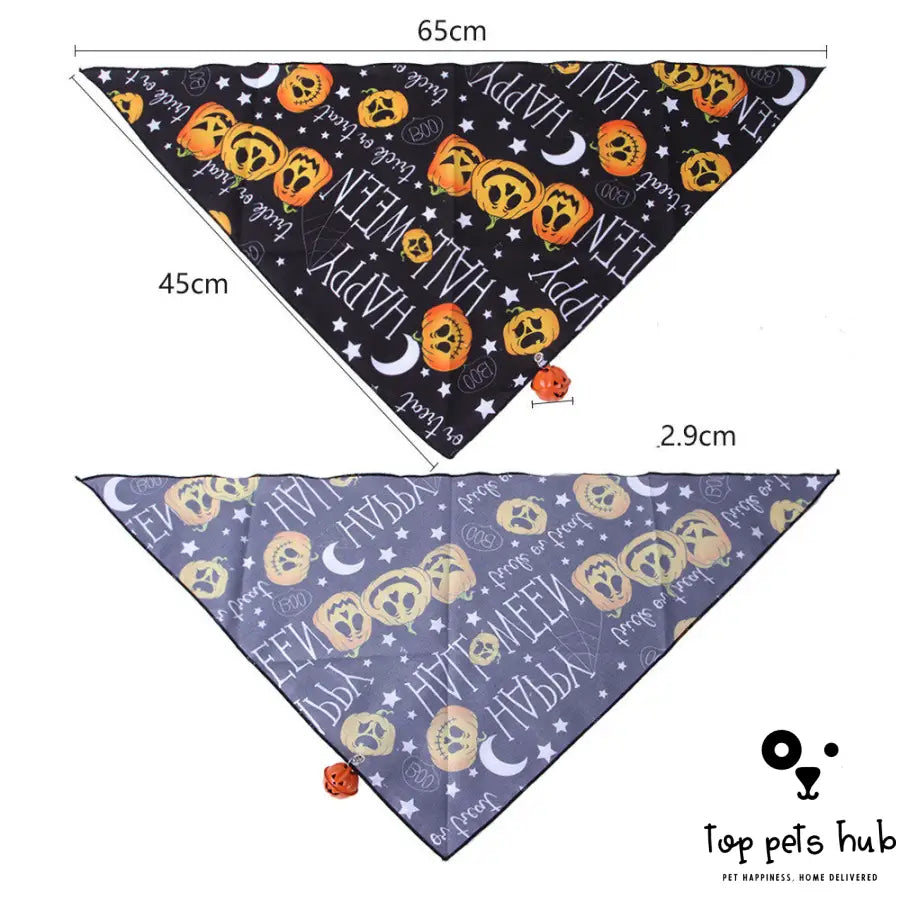 Halloween Print Triangle Saliva Towel