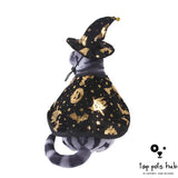 Halloween Print Wizard Cloak Suit Pet Dog Cat Hat