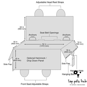 Waterproof Dog Car Seat Cover