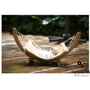 CozyCat Wooden Hammock Bed for Cats