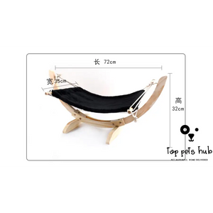 CozyCat Wooden Hammock Bed for Cats