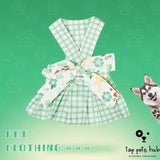Cute Summer Pet Dress with Harness and Leash