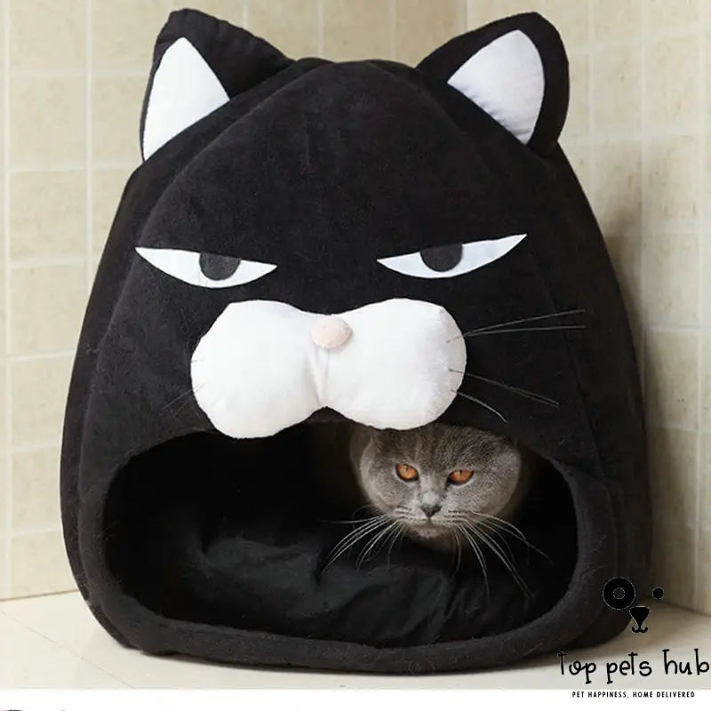 Cat House Bed with Litter Mat Sleeping Nest